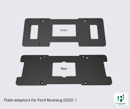 Plate adaptors for Ford Mustang