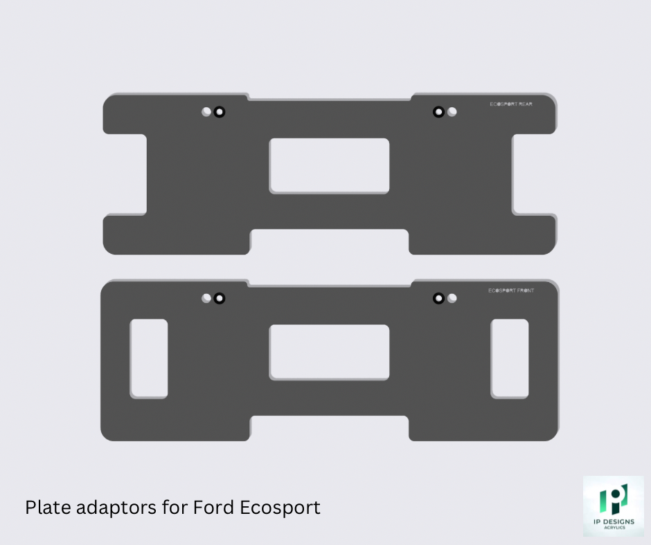 Plate adaptors for Ford Ecosport