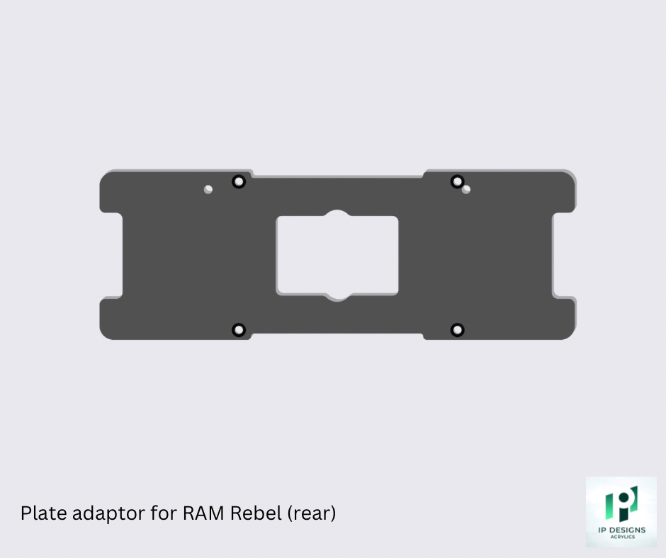 Plate adaptor (rear) for RAM Rebel