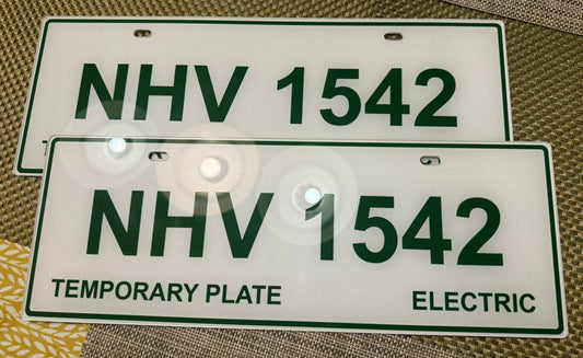 Temporary PH license plates